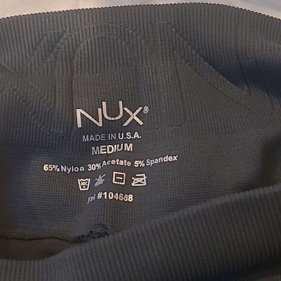 🎁Spiritual Gangster NUX legging blue Contrast ribbing sz M - Picture 5 of 7